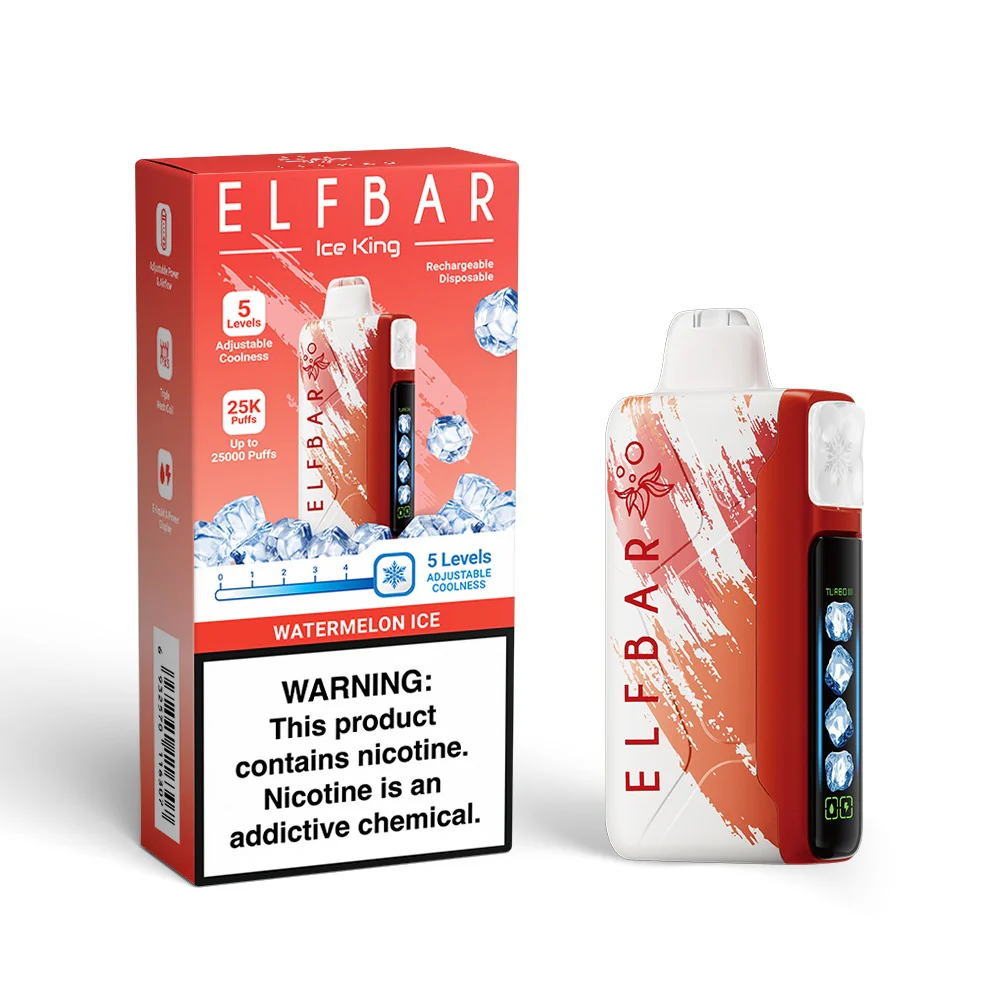 EU Warehouses ELFBAR Ice King 30000 Puffs 30k Disposable Vape Level Adjuster Buy Vapes Online