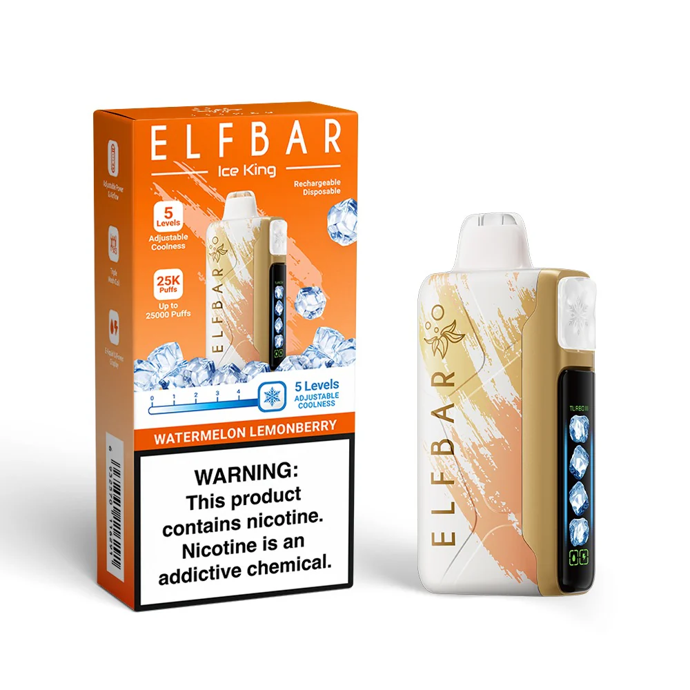 EU Warehouses ELFBAR Ice King 30000 Puffs 30k Disposable Vape Level Adjuster Buy Vapes Online