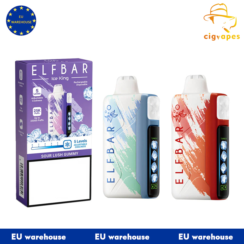 EU Warehouses ELFBAR Ice King 30000 Puffs 30k Disposable Vape Level Adjuster Buy Vapes Online