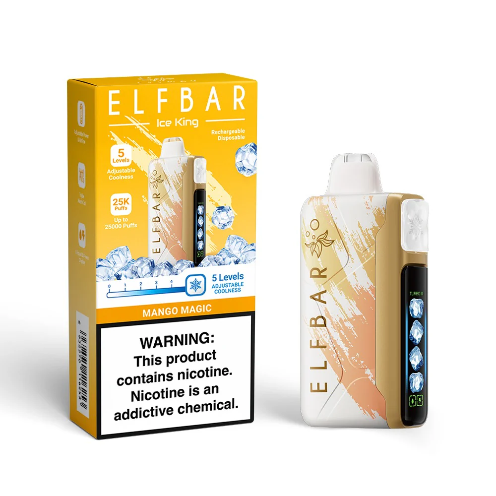 EU Warehouses ELFBAR Ice King 30000 Puffs 30k Disposable Vape Level Adjuster Buy Vapes Online
