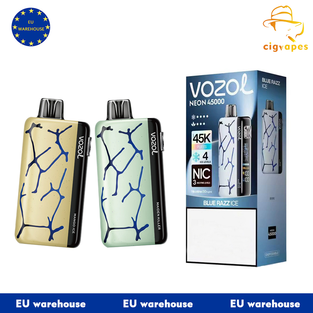 EU Warehouse Vozol Neon 45000 Puffs 45K Disposable Vape