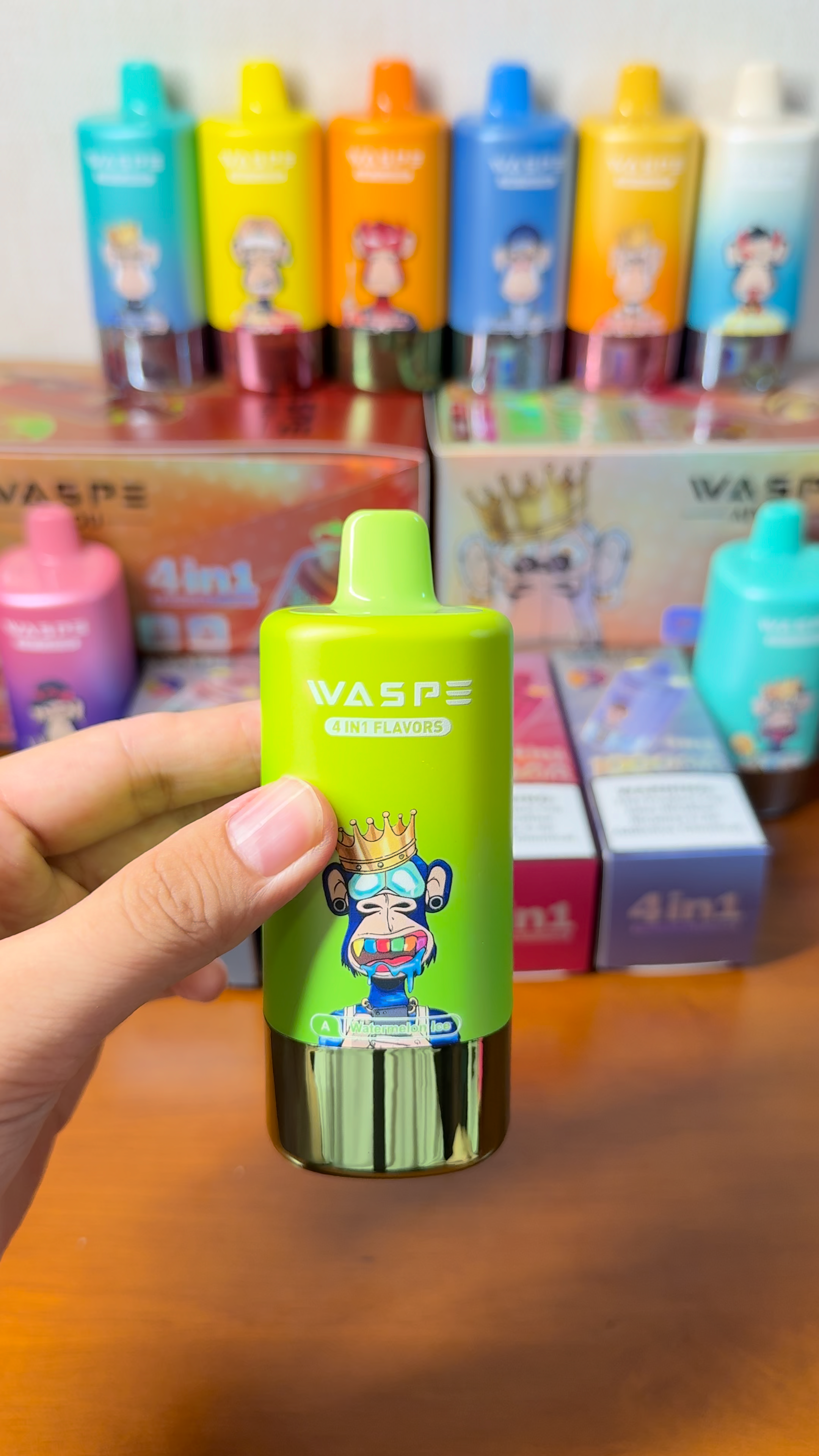 EU Warehouses WASPE 100k 4 in 1 Puff 100000 Disposable Vape Quad Options E-cigarettes