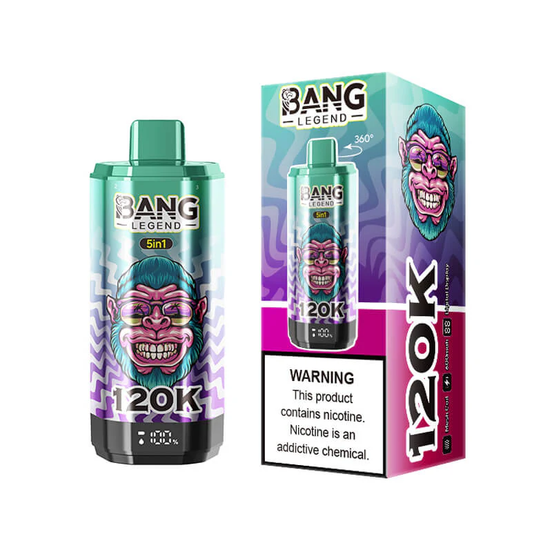 Bang Legend 120k 5-In-1 120000 Puffs Disposable Vape with Multi-Options Adjustable
