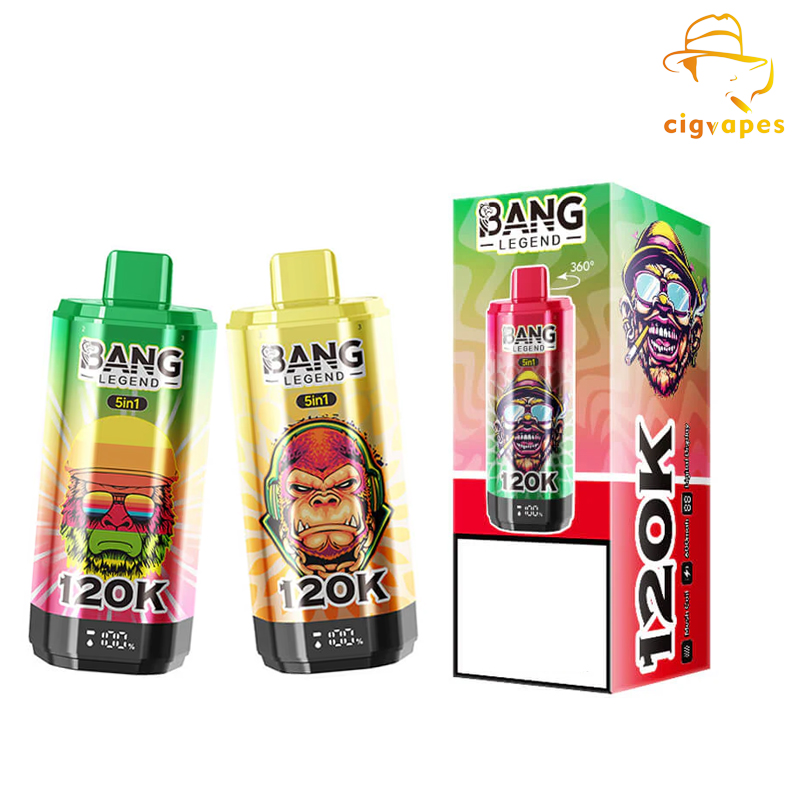 Bang Legend 120k 5-In-1 120000 Puffs Disposable Vape with Multi-Options Adjustable