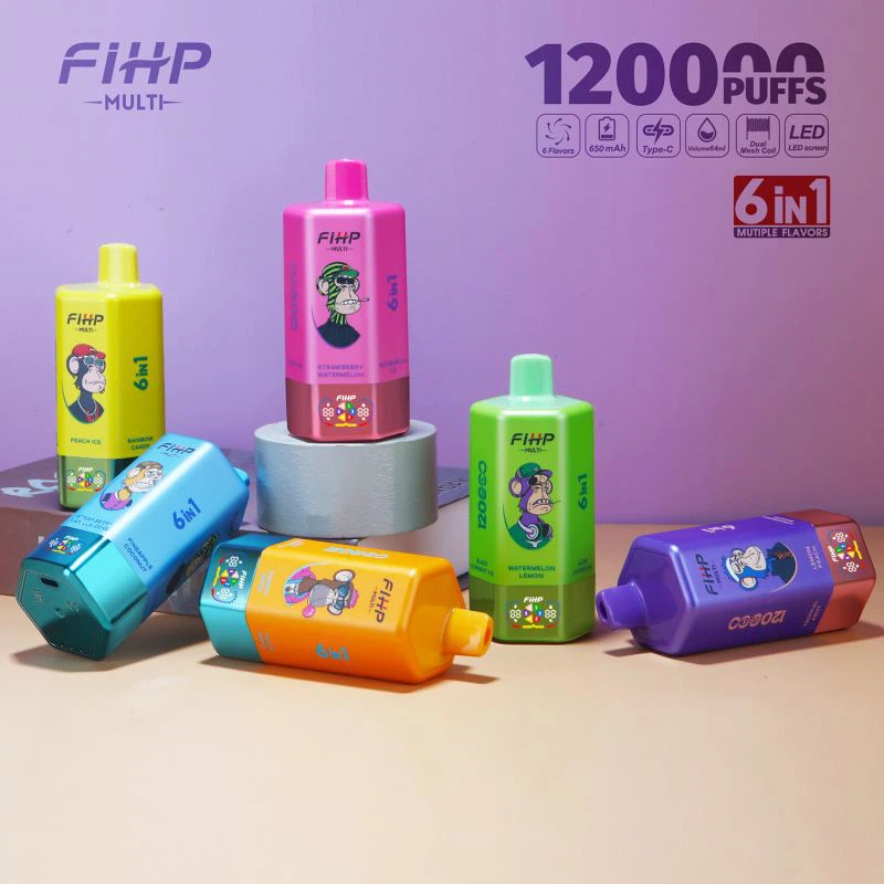 FIHP Multi 120k 6 In 1 Puffs 120000 Disposable Vape 6 Flavors