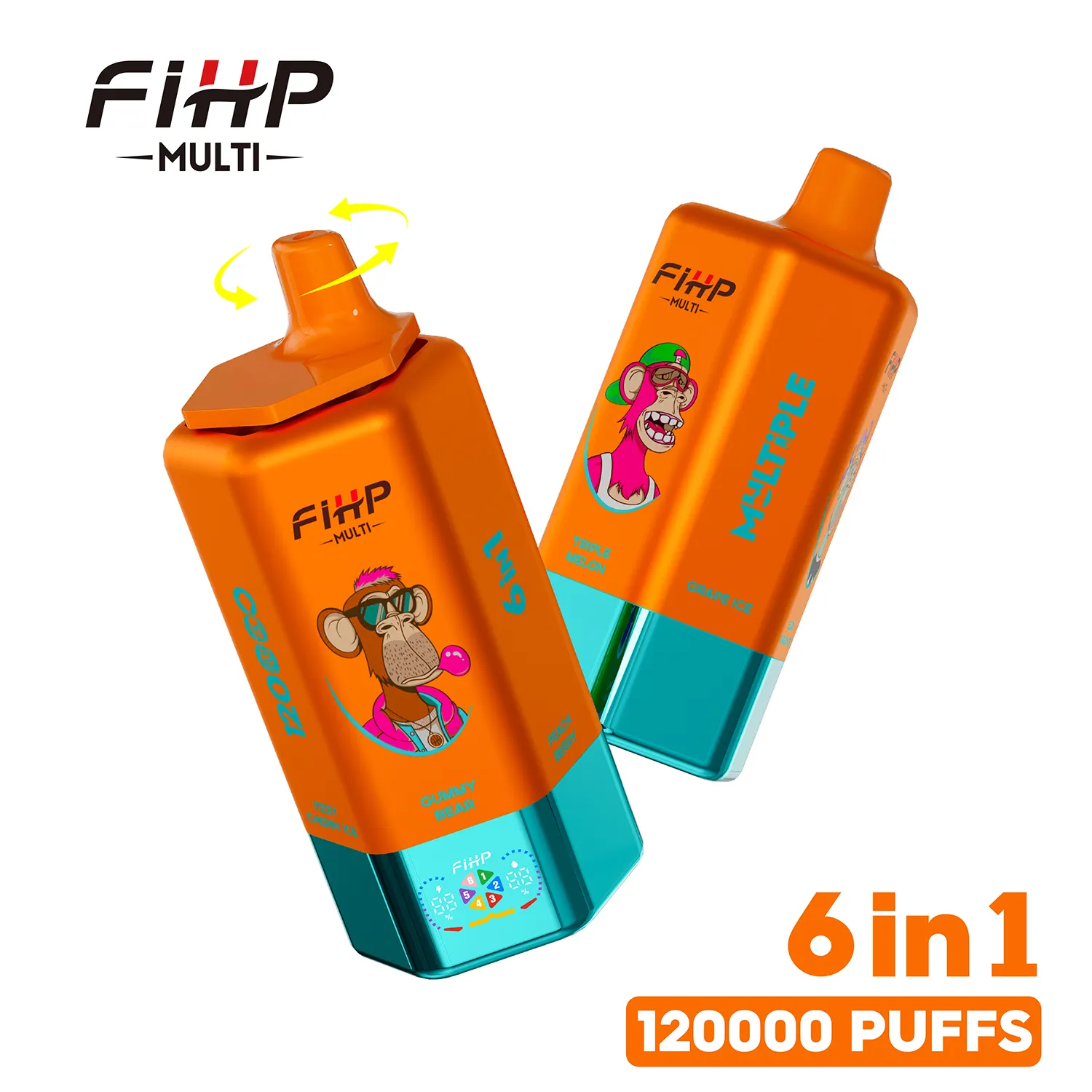FIHP Multi 120k 6 In 1 Puffs 120000 Disposable Vape 6 Flavors
