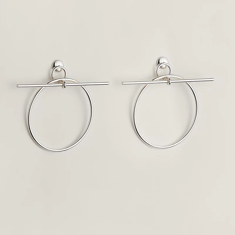 Hermes loop earrings top