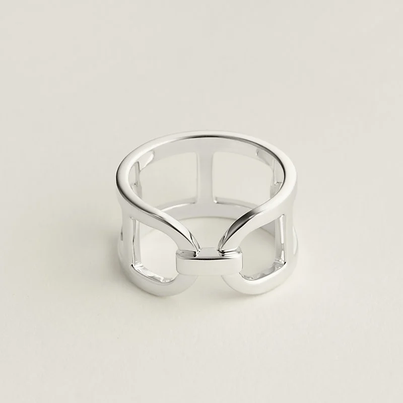 Replica Hermes Every Chaine d Ancre Ring Medium Fossilry