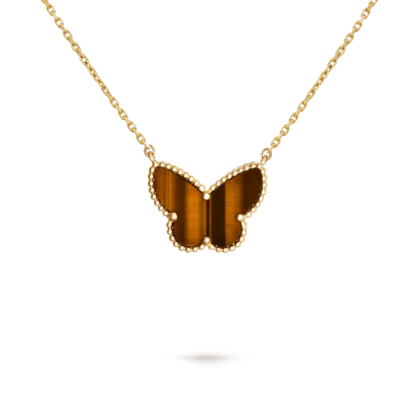 Replica Van Cleef Arpels Lucky Alhambra Butterfly Pendant Fossilry