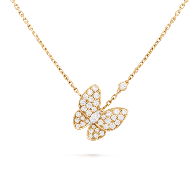 Replica Van Cleef & Arpels Two Butterfly Pendant - Fossilry