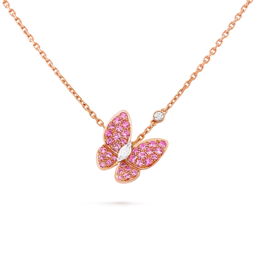 Replica Van Cleef & Arpels Two Butterfly Pendant - Fossilry