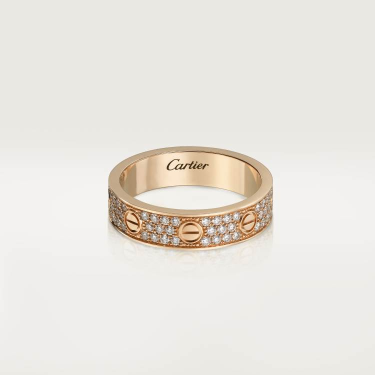 Replica Cartier LOVE wedding ring, set with diamonds - Fossilry