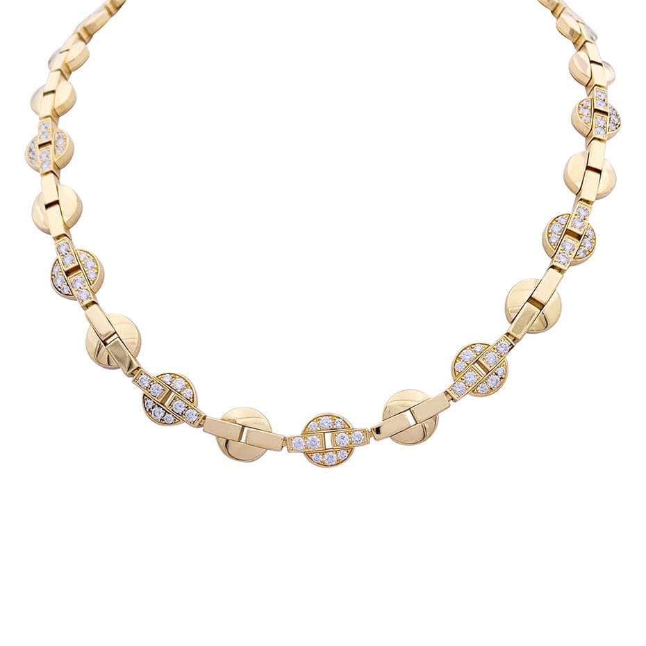 Necklace Cartier Himalia yellow gold diamonds