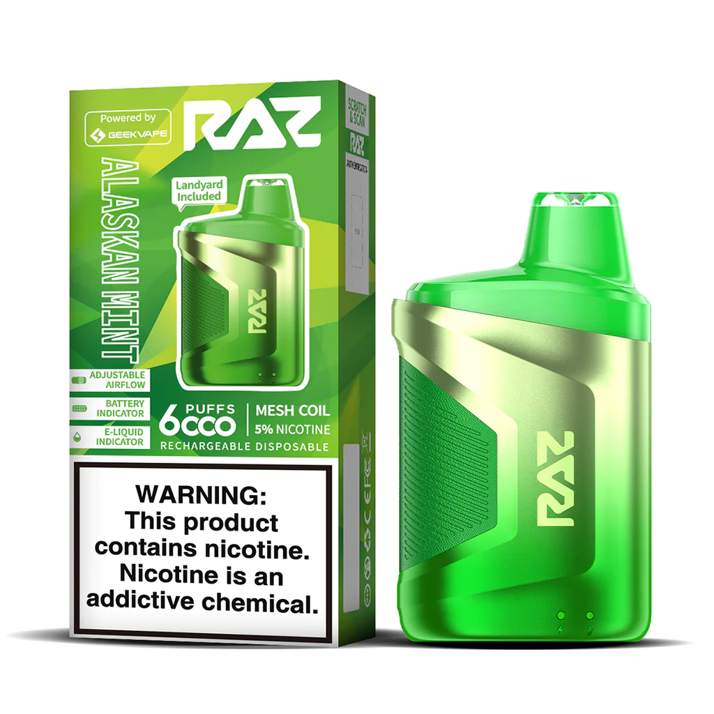 RAZ CA6000 Alaskan Mint Flavor | RAZ Vape