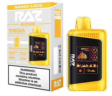 RAZ DC25000 Mango Loco Flavor - 25000puffs - 5% Nicotine