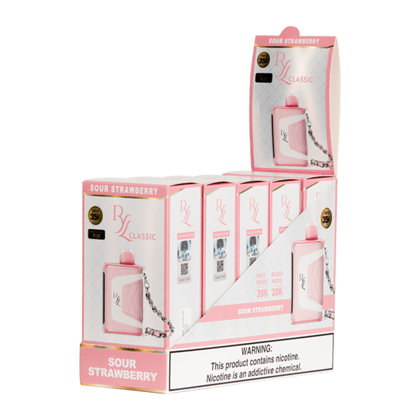 Sour Strawberry Flavor Raz RYL Classic 35k Disposable Vape - Raz Vapes