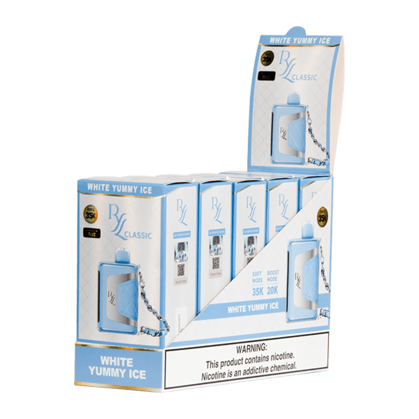 White Yummy Ice Flavor Raz RYL Classic 35k Disposable Vape - Raz Vapes