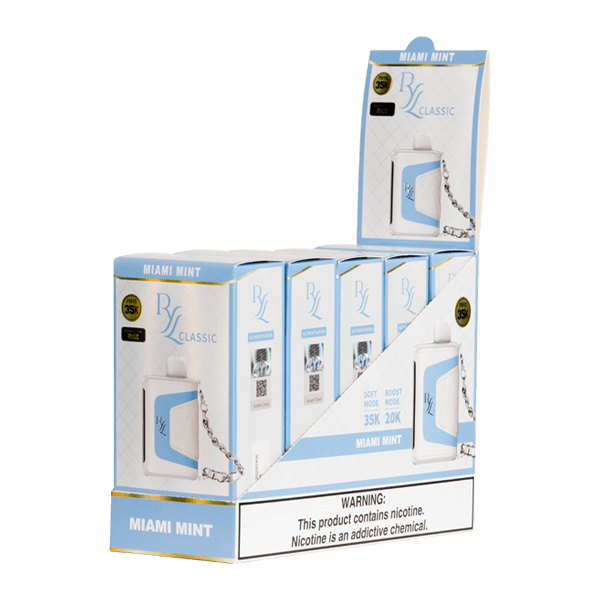 Miami Mint Flavor Raz RYL Classic 35k Disposable Vape - Raz Vapes