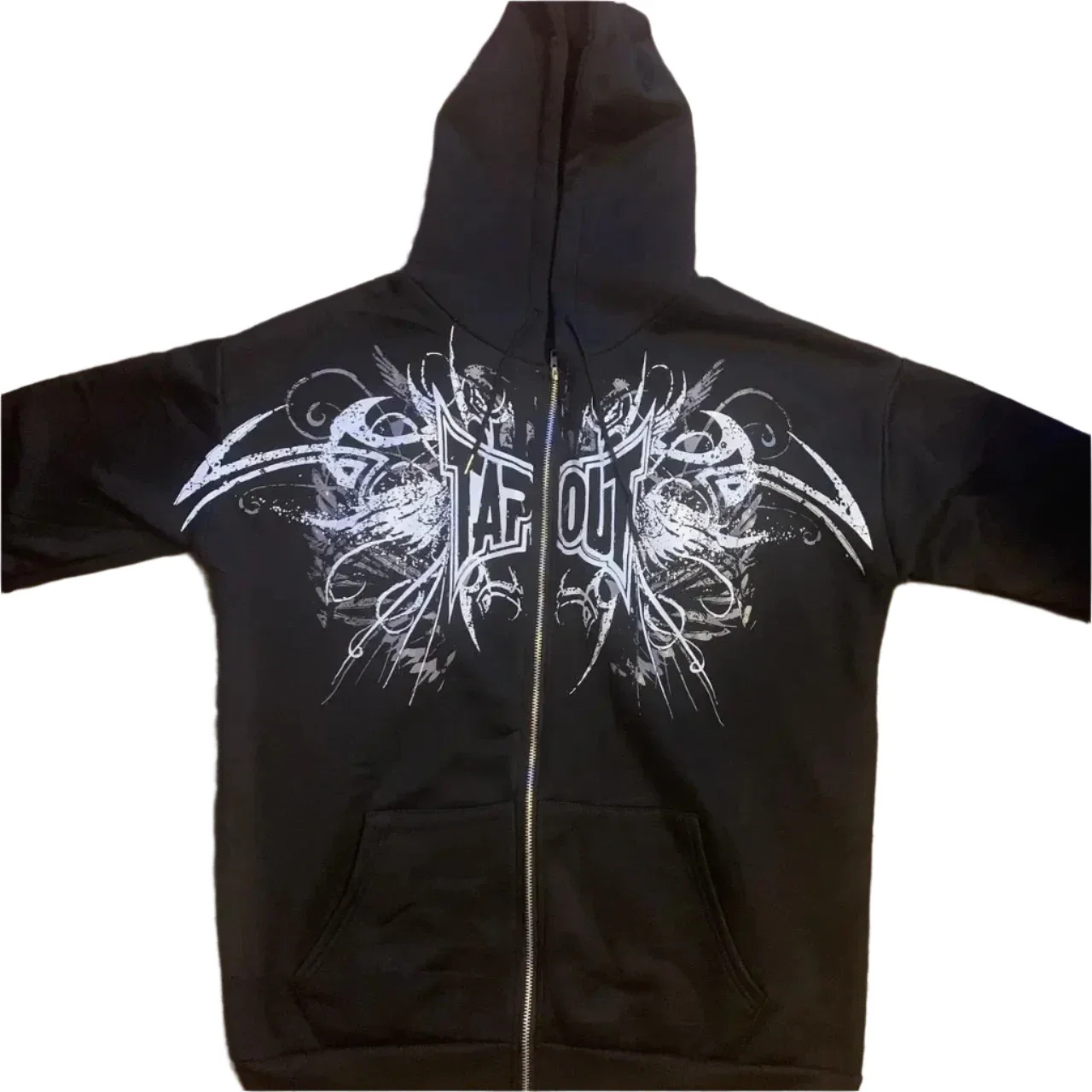 BLACK TAPOUT ZIP UP