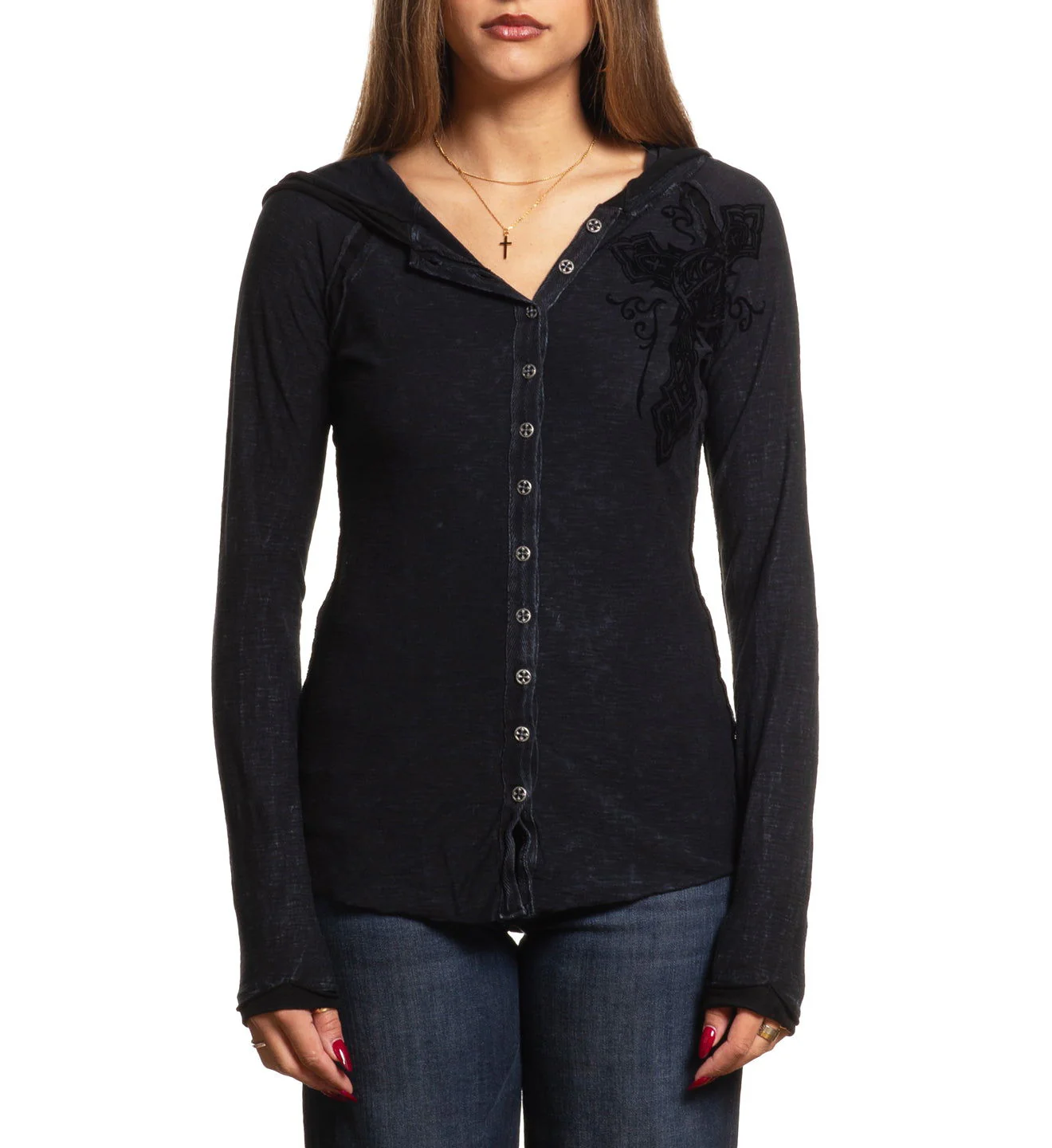 Chaos Theory Button-Up Hoodie